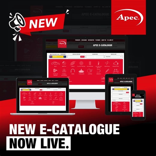 ✨ The NEW Apec E-Catalogue is now live! We’re excited to launch our newly updated Apec E-Catalogue, designed to make finding and ordering the right parts quicker and easier than ever. Improved features include: ✅ VRM search functionality - find the right component quickly & accurately. ✅ Compare parts - select multiple part numbers side-by-side for quick comparison. ✅ Flexible product views - choose between grouped view or product type view. ✅ Print & download options. ✅ Wish list functionality.