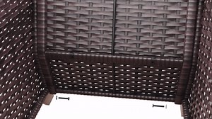 Gardenbee Wicker Outdoor Patio Lounge Chairs with Red Cushions (2-Pack) MA01D-RED-D3-HG