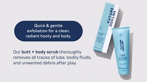 Body Scrub Exfoliating Cleanser - Butt Scrub with Hyaluronic Acid, Jojoba Oil, & Vitamin C - Clarifying & Hydrating Butt Exfoliator, 3.04 oz (Pack of 1)