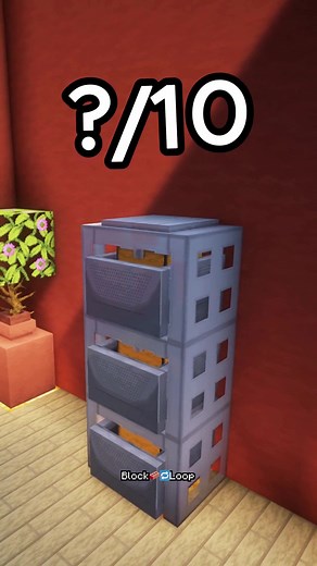 Minecraft Filing Cabinet 🗄️ #minecraft #fyp #minecrafttutorial #minecraftbuild #foryou #foryoupage #minecraftbuilding #redstonebuilds