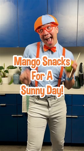 62K views · 397 reactions | #ad Summer snacking has never been so easy thanks to Mango Board! 省 Be like Blippi and enjoy a juicy mango on its own, or rolled in delicious coconut. | Blippi | Facebook