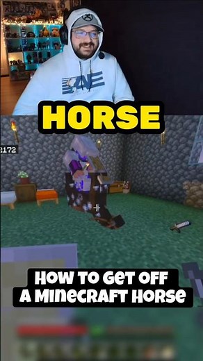 How to get off a Minecraft Horse