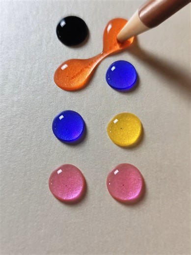 Colors Cute Water Drop 🟣 _play _shorts #art #line #drawing #iqtes #colormixing