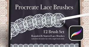 Procreate Lace Brush Set Vol 1