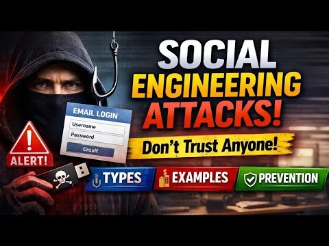 Social Engineering Attacks Explained | Types, Real Examples & Prevention (Beginner Guide 2026)