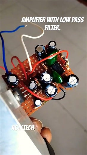 TDA2030 Amplifier with low pass filter.