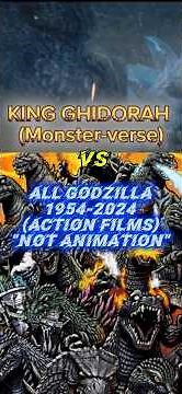 King Ghidorah(KOTM) vs All Godzilla#godzillaxmothra #gvk