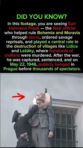 Karl Hermann Frank's Last Hour in Color #History #WW2