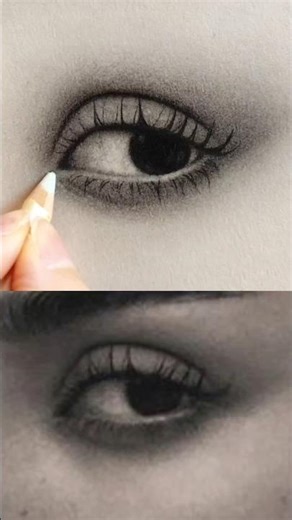 Complete Eye Shading Process in Timelapse✨ #shorts #eyedrawing #artwork #realisticdrawing #art