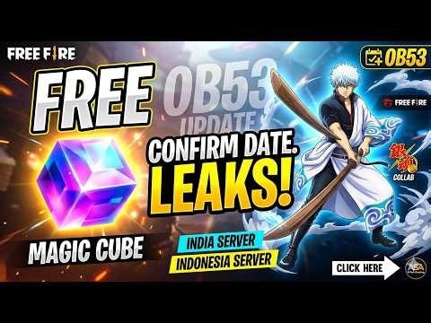 Free Fire GINTAMA COLLAB: New Bundles & OB53 Update Date (Gameplay Leaks)