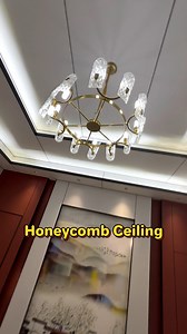 253K views · 1.7K reactions | Gypsum boards are no longer in vogue. Today, more and more commercial projects are opting for aluminum honeycomb ceilings! #homedecor #wallpanel #InteriorDesign #manufacturer #walldecor #architecture #renovation #interiordesign #buildingmaterials #construction | Mrs Alu Aluminum Factory | Facebook