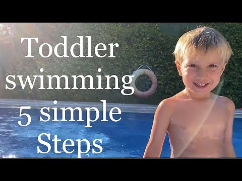 TODDLER SWIMMING LESSONS | Teaching my 3 year old the next steps | BEGINNER TUTORIAL