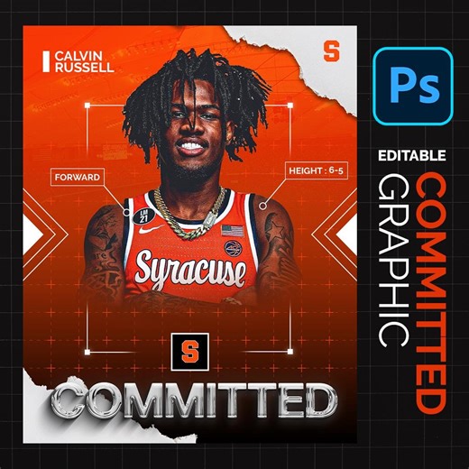 Sports Commitment Graphic for Social Media | Photoshop - Etsy