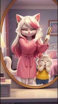 Mom Cat’s Haircut Gone Wrong 😹 | Funny & Cute 3D Cat Short #CatAnimation #Shorts