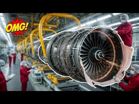 Inside the Aircraft Engine Factory – How Jet Engines Worth Millions Are Manufactured