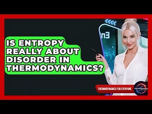Is Entropy Really About Disorder In Thermodynamics? - Thermodynamics For Everyone