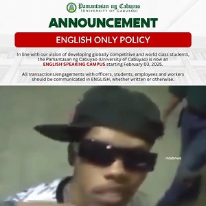 Student Randy Facalding is complying with the "No English Policy" imposed by the University of Cabuyao. | Mga larawan at bidyo na walang saysay