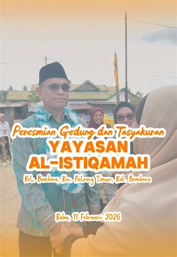 Assalamu'alaikum #SahabatReligiSultra Kepala Kantor Kementerian Agama Kabupaten Bombana, H. Adnan Saufi, didampingi Kasi Pendidikan Madrasah, Musaidah, meresmikan gedung baru dan gedung pasca rehab Yayasan Al-Istiqamah bantuan Program PHTC Kementerian PUPR di Kelurahan Bambaea, Poleang Timur, Rabu (11/02). @kemenag_ri #UmatRukunMenujuIndonesiaEmas2045 #KementerianSemuaAgama #IndonesiaEmas2045 ________________________________________ Update Informasi Kemenag Bombana⤵️ Instagram : bombana_kemenag 