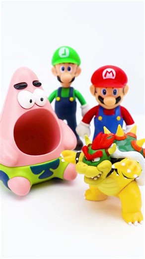 Satisfying Unboxing Experience with Mario VS Bowser, Patrick Star #mario