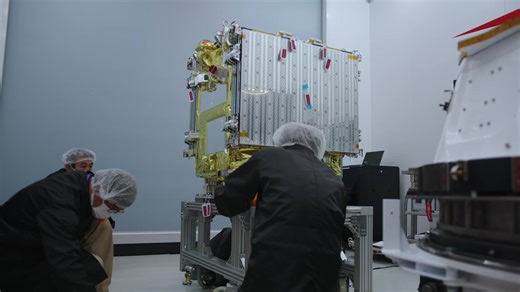 We’ve completed payload integration and encapsulation at LC-1 with Synspective for our 73rd Electron mission. Next up: Wet Dress Rehearsal for the “Owl New World” mission before the launch window opens on October 14 UTC. | Rocket Lab