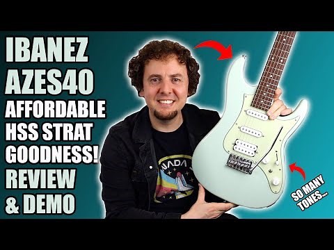 Ibanez AZES Essentials AZES40 | A great value HSS Strat with top tonal versatility | Review & Demo
