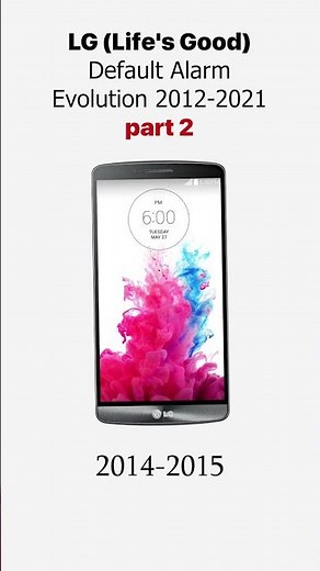 📱LG (Life's Good) Default Alarm Evolution 2012-2021 (Part 2): Wake Up with Style! ⏰