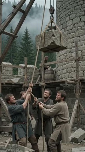 Building the Massive Medieval Keep in 8K 🤫 #shorts