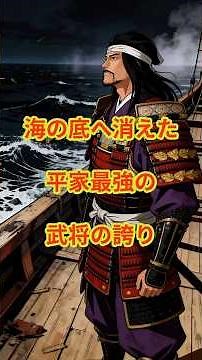 海の底へ消えた、平家最強の武将の誇り #平知盛 #壇ノ浦 #平家 #源平合戦 #平家物語 #日本史 #歴史