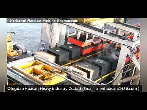Horizontal Flaskless Molding machine, Flaskless mold handling line, Clay sand moulding machine