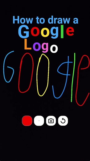 how to draw a Google