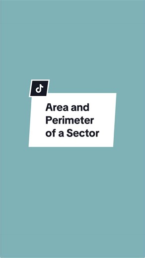 Area and Perimeter of a Sector - grade 6 and higher #gcsemaths #mathsrevision #arcsandsectors #creatorsearchinsights