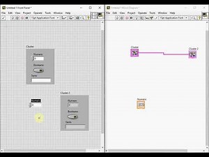 LabVIEW - Cluster sencillo