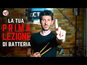 How to play the DRUMS // starting from scratch with the FIRST LESSON!