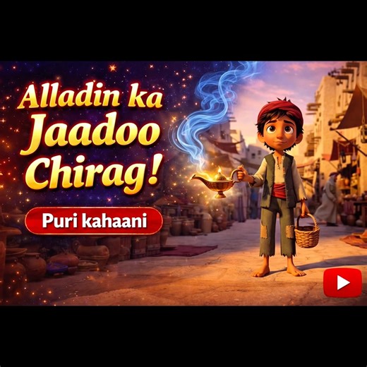 Alladin Aur Jadooee Chirag Ki Sachai | Amazing Story in Roman Urdu #cartoon #viral #tranding #short