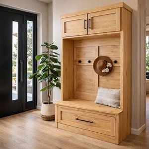 DIY Hall Tree Woodworking Plan, Coat Rack Shoe Bench PDF - Etsy Canada