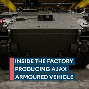 Take a rare look inside the factory constructing all six variants of the Army’s long-awaited Ajax armoured vehicle 🇬🇧 The Ajax are being built at The General Dynamics factory near Merthyr Tydfil in the heart of the Welsh Valleys 📺 Watch here 👇 | Forces News
