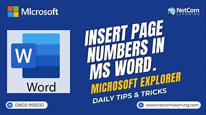 Microsoft Word - Add Page Numbers 2025 | Step-by-step Guide | Microsoft Office Microsoft Explorer: Daily Tips and Tricks - Add Page Numbers in MS Word Give your Word documents a professional touch by adding page numbers! It's a simple yet effective way to keep your document organized and easy to navigate. Whether it’s for a report, thesis, or presentation, page numbers are a must! Start mastering this essential feature today! Subscribe and follow us for more expert Microsoft tips and tricks. #Wo