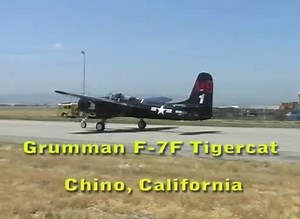 格鲁曼 F7F 虎猫 飞行实录 Grumman F-7F Tigercat Demonstration - 4000+