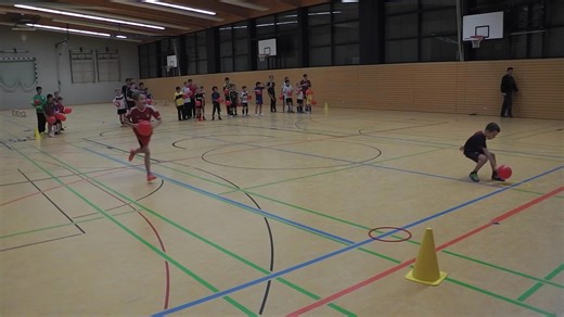 Kid Struggles to Pop Balloon