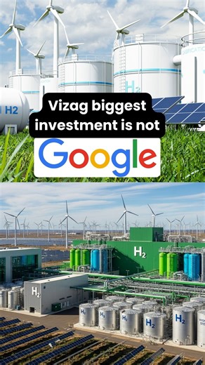 Vizag’s Biggest Bet: NTPC’s ₹1.85 Lakh Crore Green Hydrogen Mega Project While global tech giants like Google are making headlines in Visakhapatnam, the city’s most transformational investment is coming from India’s own energy giant — NTPC. The PSU has lined up a massive ₹1.85 lakh crore Green Hydrogen project on the Vizag coast, aimed at turning the region into a national clean-energy hub. The initiative includes hydrogen production units, green ammonia plants, offshore wind power generation, a