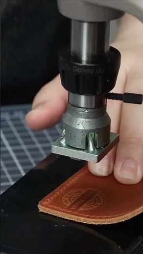 How to Use a Hand Press for Leather Stamping💫 #HandPress #StampingTools #Craftplus #LeatherStamping