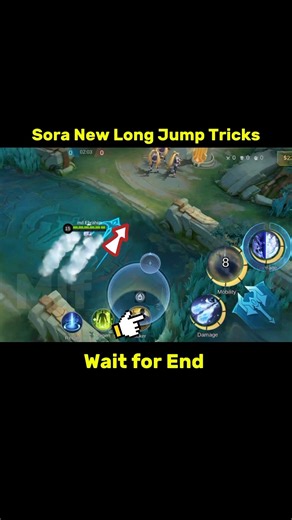 Sora new Long Jump Tricks Tutorial Mobile Legend #mlbb #mobilelegends #sora #tricks #shorts