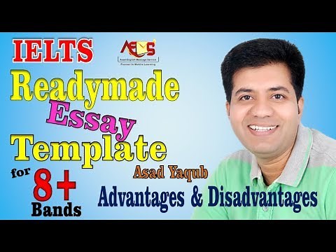 Ready-Made IELTS Essay Template || For 7 and 8 Bands || Asad Yaqub