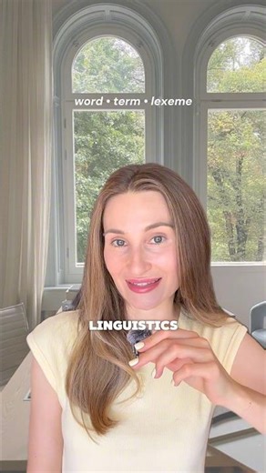 More linguistics! Word vs Term vs Lexeme