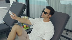 Yoolax 12'x8.2' Solar Motorized Retractable Awnings for Patio, Electric Retractable Awning with Smart Wind Sense, Full Cassette Design, Waterproof Fabric for Outdoor (Gray)