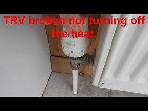 How to stop a radiator heating up when the TRV is broken