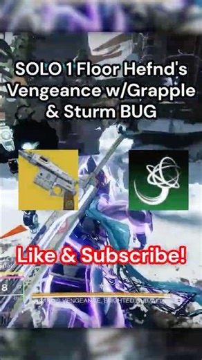 BROKEN STURM BUG w/Grapple Vs HEFND's VENGEANCE in 1 FLOOR! #destiny2 #destiny2builds #bungie