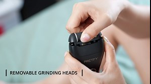 Electric Feet Callus Removers Rechargeable，Portable Electronic Foot File Pedicure Tools with 3 Sand Heads, Pedicure Feet Care for Dead, Hard Cracked Dry Skin, Multi-Functional Pedicure Set (Black)