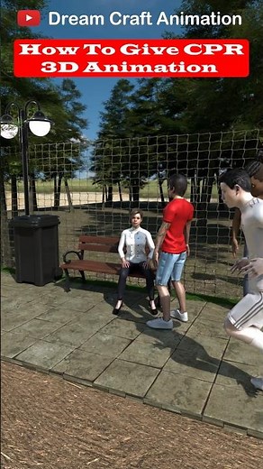 How To Give CPR & Save Life 3d animation by Abhishek #shorts #3danimation #satisfying #viral