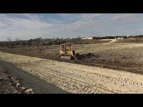 Fine Grading With CAT D4C Dozer